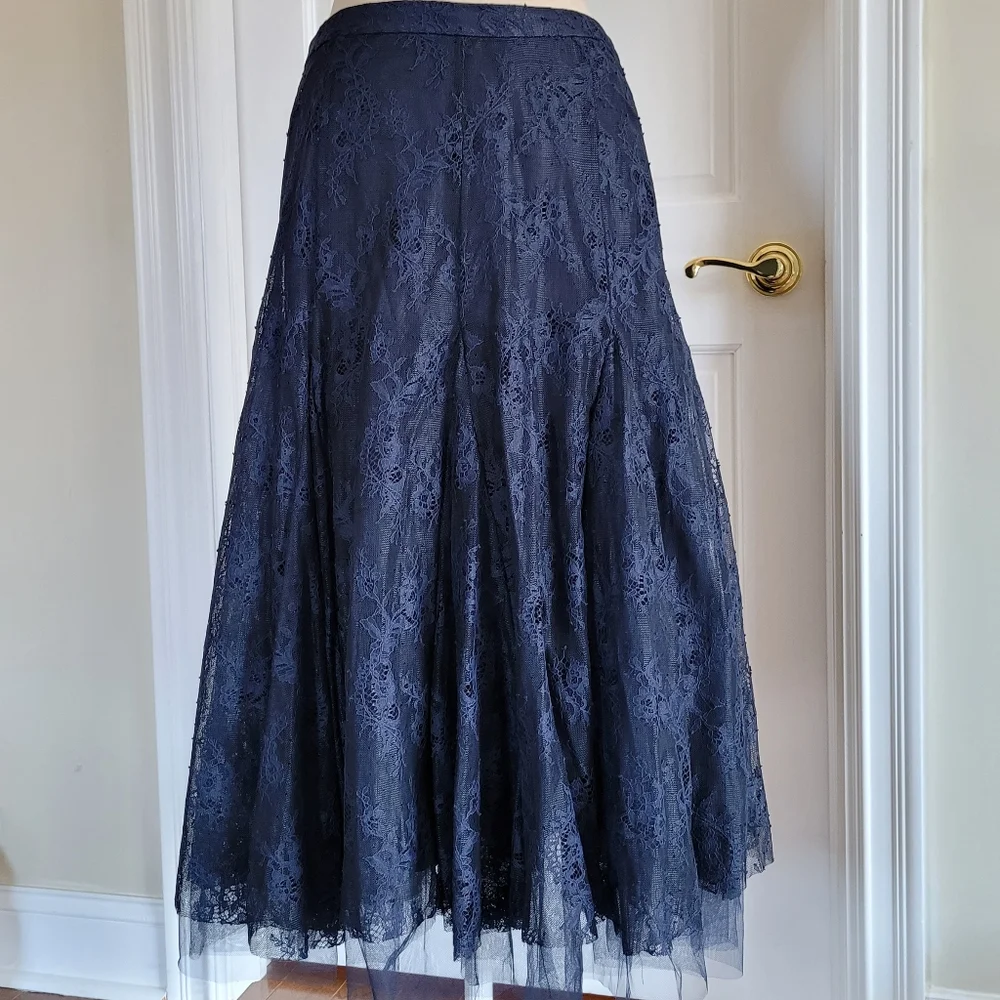 ANTHROPOLOGIE never worn, without tags, lacy, tulle, long skirt. Size: M - Picture 1 of 16